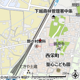 新潟県胎内市西栄町5-30周辺の地図