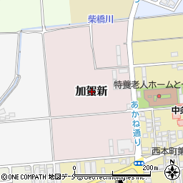 新潟県胎内市加賀新周辺の地図