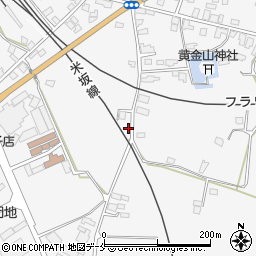 山形県長井市今泉42周辺の地図