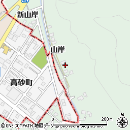 宮城県柴田郡柴田町船岡山岸周辺の地図