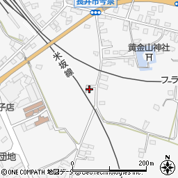 山形県長井市今泉48-2周辺の地図
