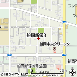 宮城県柴田町（柴田郡）船岡新栄周辺の地図