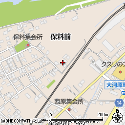 宮城県柴田郡大河原町大谷保料前52周辺の地図