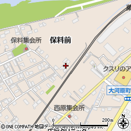 宮城県柴田郡大河原町大谷保料前50-6周辺の地図