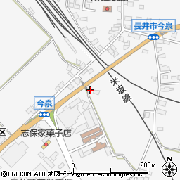 山形県長井市今泉757-4周辺の地図