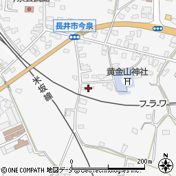 山形県長井市今泉740周辺の地図