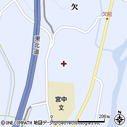 宮城県刈田郡蔵王町宮馬飼周辺の地図