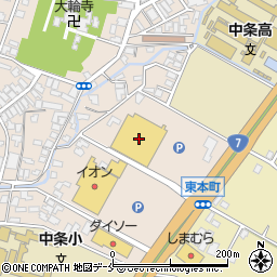 ダイユーエイト新潟中条店周辺の地図