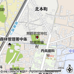 熊野若宮神社周辺の地図