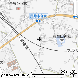 山形県長井市今泉706-2周辺の地図