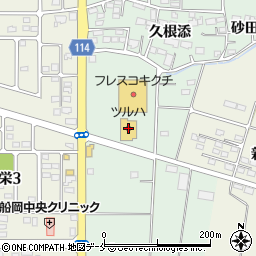 ツルハドラッグ柴田船岡店周辺の地図