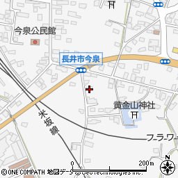 山形県長井市今泉754-1周辺の地図