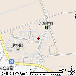 新潟県胎内市新舘周辺の地図