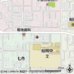 宮城県柴田郡柴田町船岡七作16周辺の地図