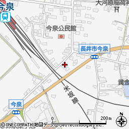 山形県長井市今泉718-14周辺の地図