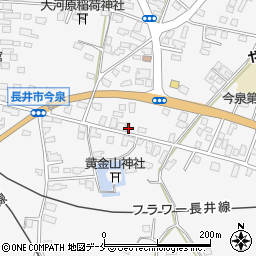 山形県長井市今泉1164-77周辺の地図