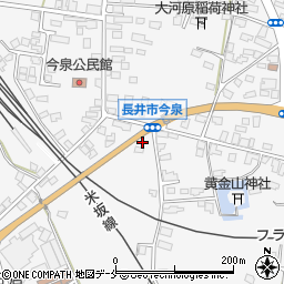 山形県長井市今泉712周辺の地図