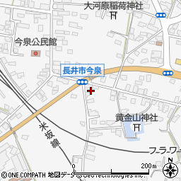 山形県長井市今泉755-2周辺の地図