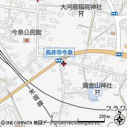 山形県長井市今泉1169周辺の地図
