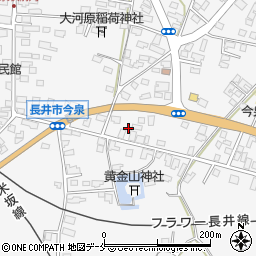 山形県長井市今泉1164-71周辺の地図