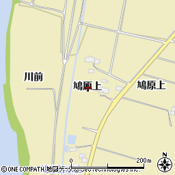 宮城県角田市鳩原上周辺の地図