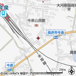 山形県長井市今泉718周辺の地図