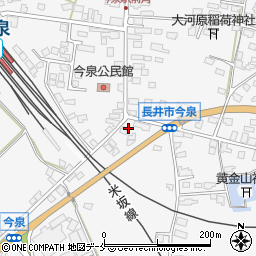 山形県長井市今泉718-18周辺の地図