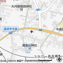 山形県長井市今泉1148-1周辺の地図