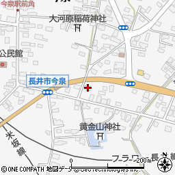 山形県長井市今泉1164-18周辺の地図