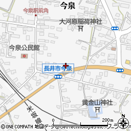 山形県長井市今泉1169-1周辺の地図