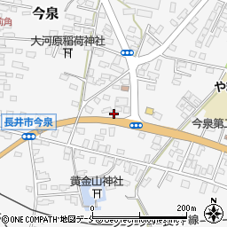 山形県長井市今泉1826周辺の地図