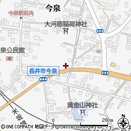 山形県長井市今泉1164-6周辺の地図