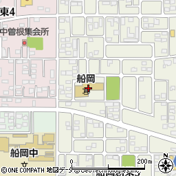 柴田町役場　船岡保育所周辺の地図