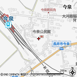 山形県長井市今泉1004-1周辺の地図