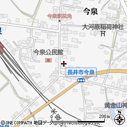 山形県長井市今泉1080周辺の地図