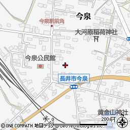 山形県長井市今泉1082-1周辺の地図