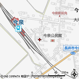 山形県長井市今泉1008周辺の地図