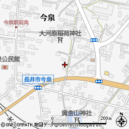 山形県長井市今泉1164-9周辺の地図
