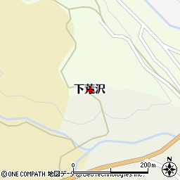 新潟県胎内市下荒沢周辺の地図