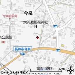 山形県長井市今泉1177周辺の地図