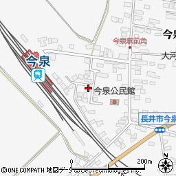 山形県長井市今泉1011-1周辺の地図