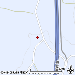 宮城県刈田郡蔵王町宮沢中周辺の地図