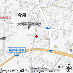 山形県長井市今泉1163周辺の地図
