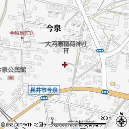 山形県長井市今泉1178周辺の地図