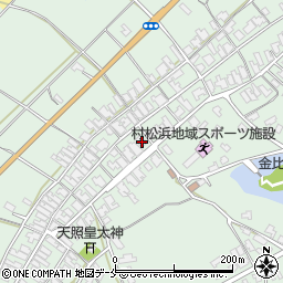 新潟県胎内市村松浜1129周辺の地図