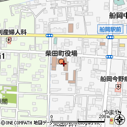 柴田町役場　子ども家庭課周辺の地図