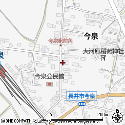 山形県長井市今泉1089周辺の地図