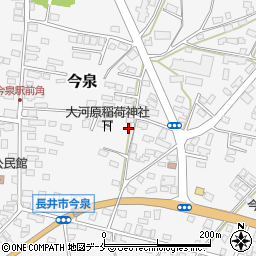 山形県長井市今泉1183-3周辺の地図