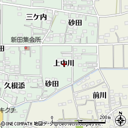 宮城県柴田郡柴田町船岡上中川周辺の地図