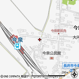山形県長井市今泉1028-1周辺の地図